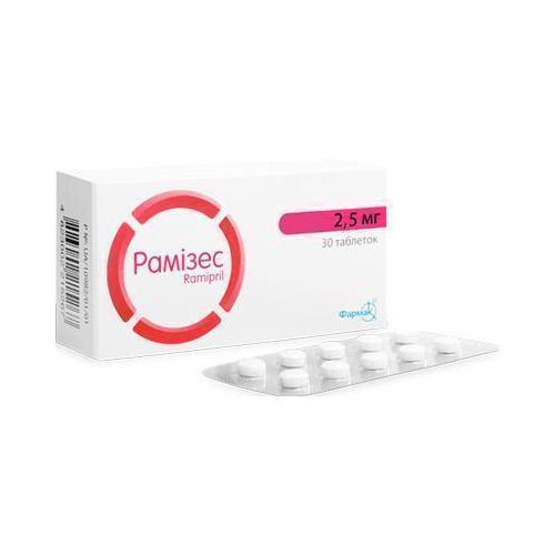 Рамизес 2.5 мг таблетки №30 в интернет-аптеке - фото №1 Рамизес 2.5 мг таблетки №30 в интернет-аптеке