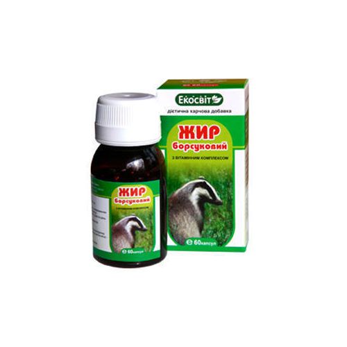 Жир барсучий с витаминным комплексом капсулы №60 в интернет-аптеке - фото №1 Жир барсучий с витаминным комплексом капсулы №60 в интернет-аптеке