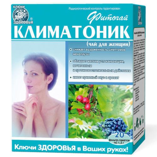 Фіточай №64 Ключі Здоров'я Кліматонік для жінок пакет 1,5 г №20 в місті Одеса : ціни, характеристика. - фото №1 Фіточай №64 Ключі Здоров'я Кліматонік для жінок пакет 1,5 г №20 в місті Одеса : ціни, характеристика.