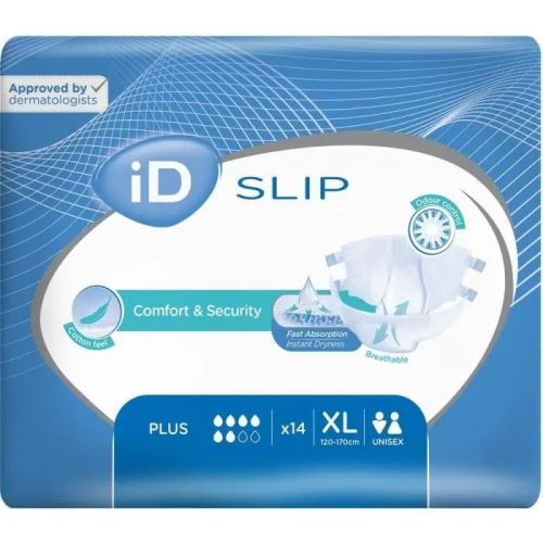 Подгузники для взрослых ID Slip Plus (Айди Слип Плюс) размер XL №14 ADD - фото №1 Подгузники для взрослых ID Slip Plus (Айди Слип Плюс) размер XL №14 ADD