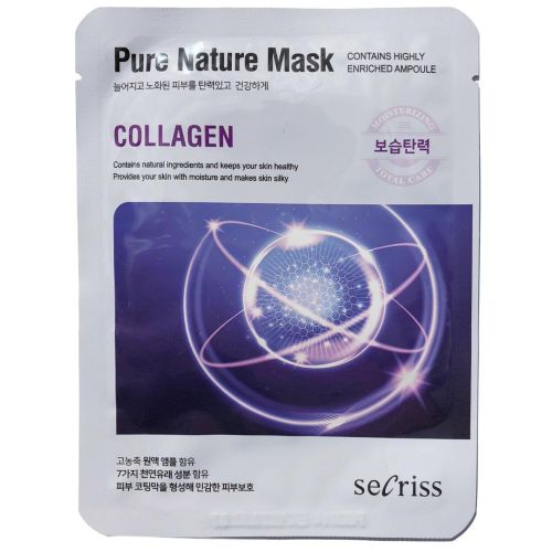 Маска тканевая seCriss Коллаген защита и уход для чувствительной кожи лица 25 мл в Украине - фото №1 Маска тканевая seCriss Коллаген защита и уход для чувствительной кожи лица 25 мл в Украине