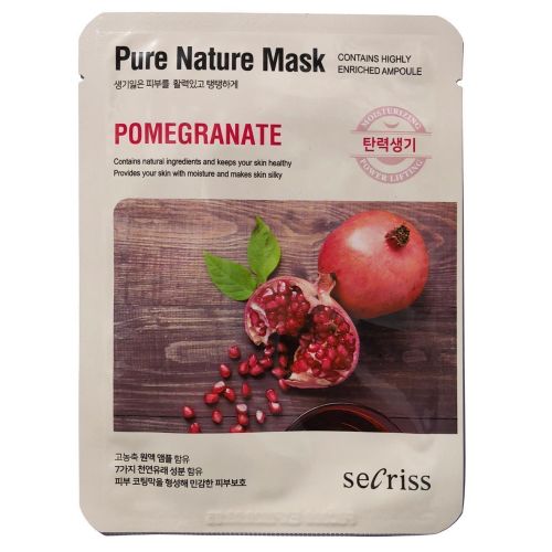 Маска тканинна seCriss Гранат Зволоження та супер-ліфтинг 25 мл ціна - фото №1 Маска тканинна seCriss Гранат Зволоження та супер-ліфтинг 25 мл ціна