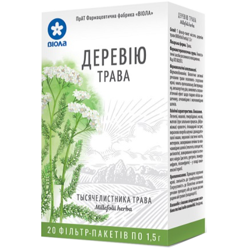 Деревію трава по 1.5 г фільтр-пакет №20 в інтернет-аптеці - фото №1 Деревію трава по 1.5 г фільтр-пакет №20 в інтернет-аптеці