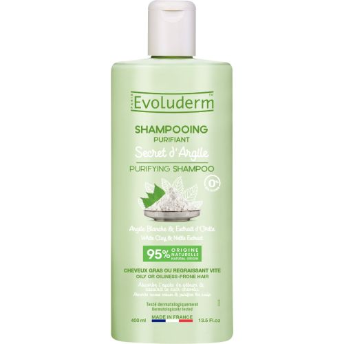 Шампунь Evoluderm (Еволюдерм) для жирного волосся очищуючий 400 мл в аптеці - фото №1 Шампунь Evoluderm (Еволюдерм) для жирного волосся очищуючий 400 мл в аптеці