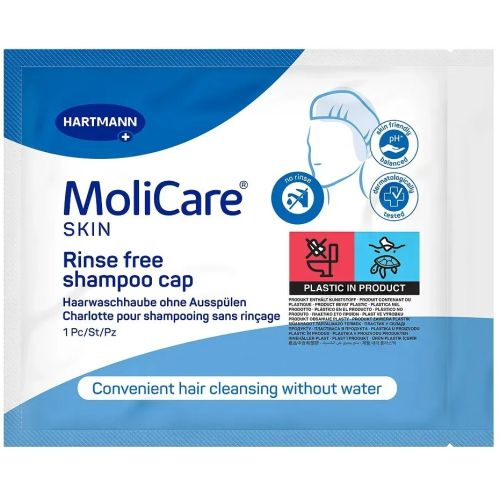Шапочка MoliCare Skin для мойки головы без воды, 1 шт. в Украине - фото №1 Шапочка MoliCare Skin для мойки головы без воды, 1 шт. в Украине