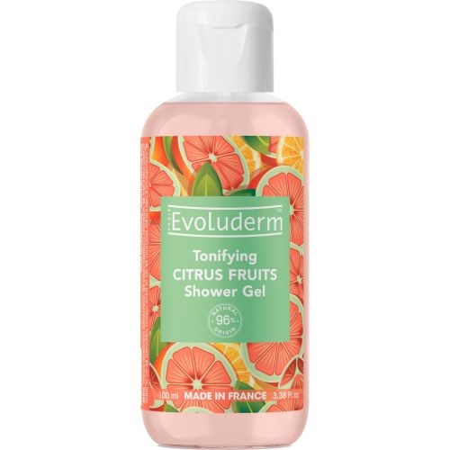 Гель Evoluderm (Эволюдерм) для душа цитрус, фрукты тонизирующий 100 мл цена - фото №1 Гель Evoluderm (Эволюдерм) для душа цитрус, фрукты тонизирующий 100 мл цена
