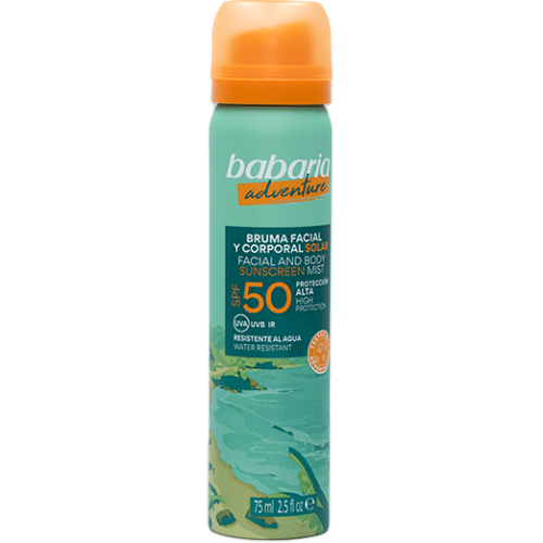 Мист Babaria (Бабария) солнцезащитный для лица Алоэ вера SPF50 75 мл в Украине - фото №1 Мист Babaria (Бабария) солнцезащитный для лица Алоэ вера SPF50 75 мл в Украине