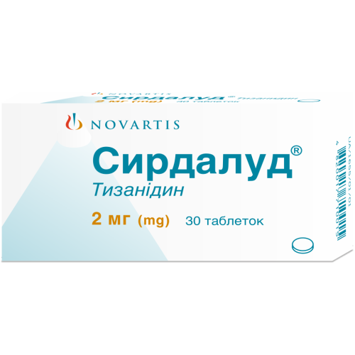Сирдалуд 2 мг таблетки №30 фото - фото №1 Сирдалуд 2 мг таблетки №30 фото
