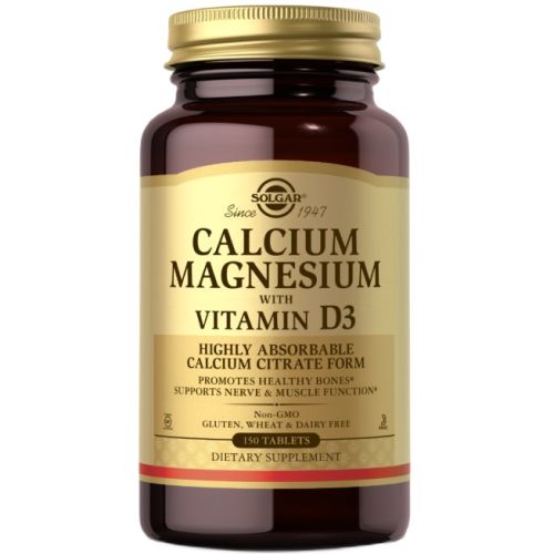 Solgar (Солгар) Calcium Magnesium With Vitamin D3 (Кальций-Магний с витамином D3) таблетки №150 ADD - фото №1 Solgar (Солгар) Calcium Magnesium With Vitamin D3 (Кальций-Магний с витамином D3) таблетки №150 ADD