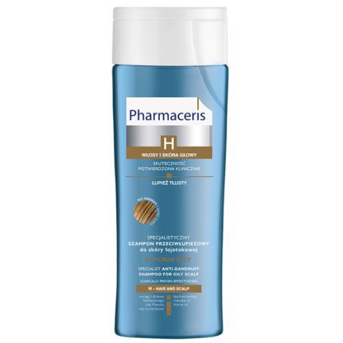 Шампунь Pharmaceris H H-Purin Oily специализированный от жирной перхоти для себорейной кожи головы и волос 250 мл в аптеке - фото №1 Шампунь Pharmaceris H H-Purin Oily специализированный от жирной перхоти для себорейной кожи головы и волос 250 мл в аптеке