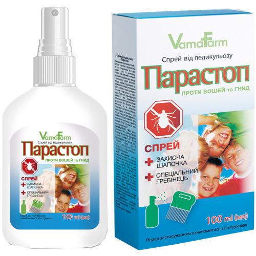 Парастоп от педикулеза спрей 100 мл цена - фото №1 Парастоп от педикулеза спрей 100 мл цена