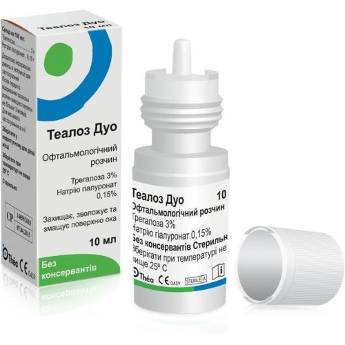Теалоз Дуо раствор офтальмологический 10 мл недорого - фото №1 Теалоз Дуо раствор офтальмологический 10 мл недорого