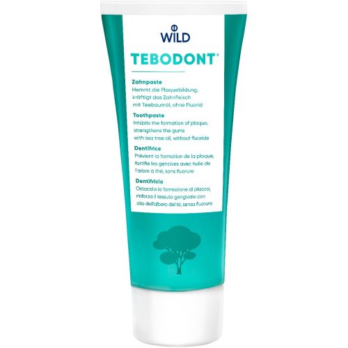 Зубна паста Tebodont з олією чайного дерева, без фториду, 75 мл недорого - фото №1 Зубна паста Tebodont з олією чайного дерева, без фториду, 75 мл недорого