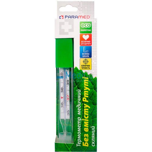 Термометр Paramed медицинский без ртути в аптеке - фото №1 Термометр Paramed медицинский без ртути в аптеке