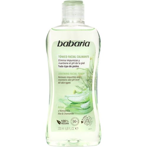 Тоник Babaria (Бабария) успокаивающий Алоэ Вера и Ромашка для лица 200 мл цена - фото №1 Тоник Babaria (Бабария) успокаивающий Алоэ Вера и Ромашка для лица 200 мл цена