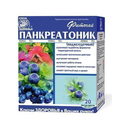 Фіточай Ключі Здоров'я панкреатонік (підшлунковий) пакет 1,5 г №20 в місті Чернігів : ціни, характеристика. - фото №1 Фіточай Ключі Здоров'я панкреатонік (підшлунковий) пакет 1,5 г №20 в місті Чернігів : ціни, характеристика.
