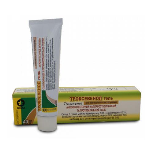 Троксевенол гель 40 г в аптеці - фото №1 Троксевенол гель 40 г в аптеці