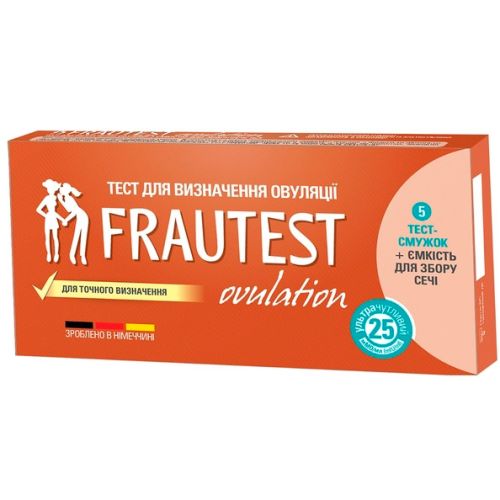 Тест для визначення овуляції Frautest Ovulation, 5 шт. фото - фото №1 Тест для визначення овуляції Frautest Ovulation, 5 шт. фото