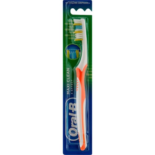 Зубна щітка Oral-B 3-Effect Maxi Clean/Vision 40 середньої жорсткості в Дніпрі : ціни, характеристика. - фото №1 Зубна щітка Oral-B 3-Effect Maxi Clean/Vision 40 середньої жорсткості в Дніпрі : ціни, характеристика.