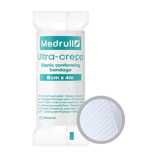 Бинт эластичный Medrull Ultra-crepp высокой растяжимости 4 м х 8 см в городе Запорожье : цены, характеристики. - фото №1 Бинт эластичный Medrull Ultra-crepp высокой растяжимости 4 м х 8 см в городе Запорожье : цены, характеристики.