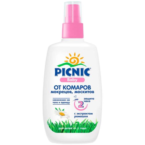 Лосьон от комаров Picnic Baby, 100 мл купить - фото №1 Лосьон от комаров Picnic Baby, 100 мл купить