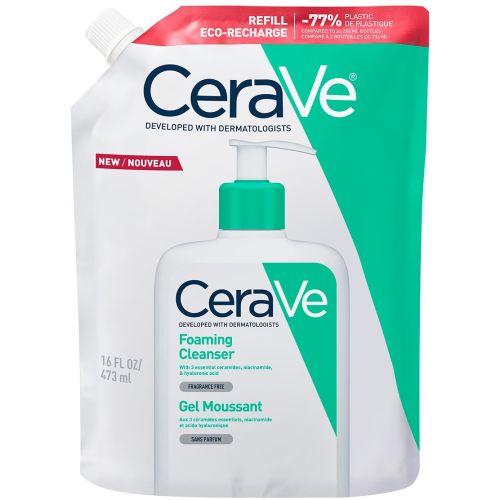 Гель CeraVe (Сераве) интенсивный очищающий для нормальной и жирной кожи лица и тела 473 мл (рефил) недорого - фото №1 Гель CeraVe (Сераве) интенсивный очищающий для нормальной и жирной кожи лица и тела 473 мл (рефил) недорого