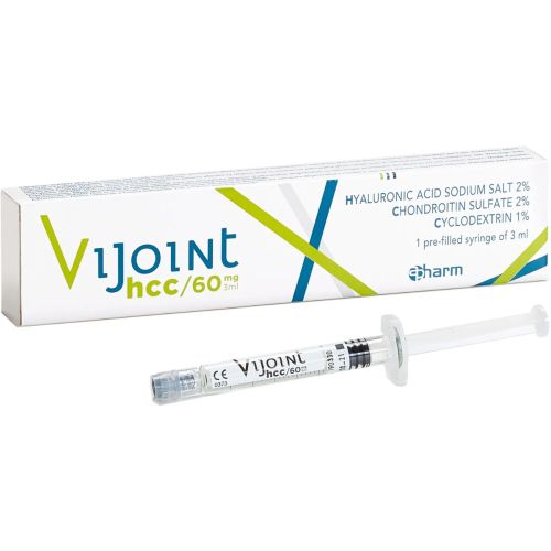 Протез синовиальной жидкости для суставов Vijoint HCC (Виджоинт HCC) 60 мг/3 мл шприц №1 в городе Одесса : цены, характеристики. - фото №1 Протез синовиальной жидкости для суставов Vijoint HCC (Виджоинт HCC) 60 мг/3 мл шприц №1 в городе Одесса : цены, характеристики.