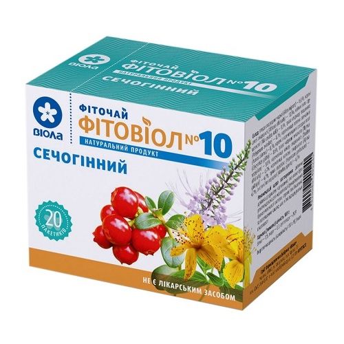 Фиточай №10 Фитовиол мочегонный 1,5 г №20 в Украине - фото №1 Фиточай №10 Фитовиол мочегонный 1,5 г №20 в Украине