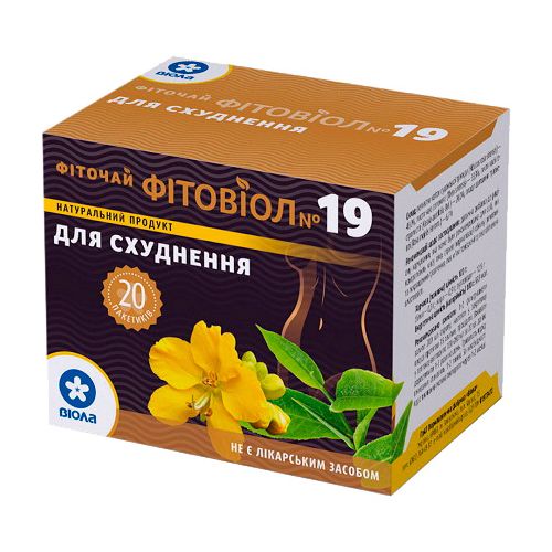 Фиточай Фитовиол №19 Для похудения 1,5 г, фильтр-пакет, 20 шт. купить - фото №1 Фиточай Фитовиол №19 Для похудения 1,5 г, фильтр-пакет, 20 шт. купить