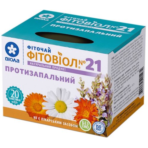 Фиточай №21 Фитовиол противовоспалительный 1,5 г №20 в Украине - фото №1 Фиточай №21 Фитовиол противовоспалительный 1,5 г №20 в Украине