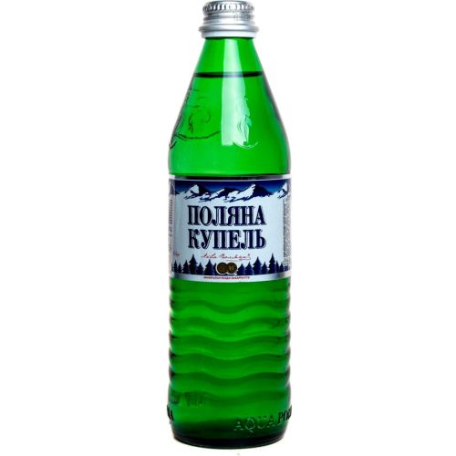 Вода минеральная Поляна-Купель 0,5 л (стекло) заказать - фото №1 Вода минеральная Поляна-Купель 0,5 л (стекло) заказать