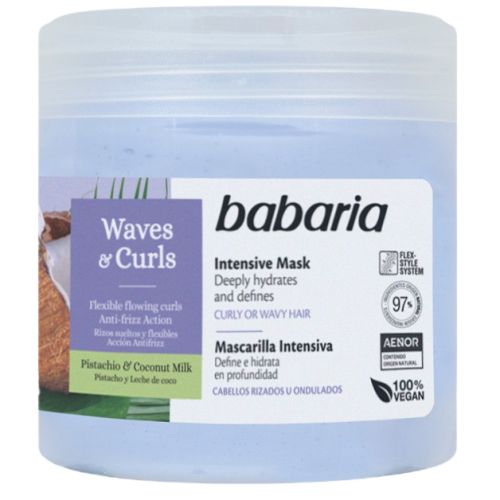 Маска Babaria (Бабария) интенсивная для вьющихся волос 400 мл купить - фото №1 Маска Babaria (Бабария) интенсивная для вьющихся волос 400 мл купить