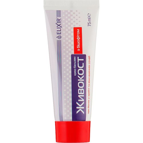 Живокост з бішофітом крем-бальзам, 75 мл в місті Одеса : ціни, характеристика. - фото №1 Живокост з бішофітом крем-бальзам, 75 мл в місті Одеса : ціни, характеристика.