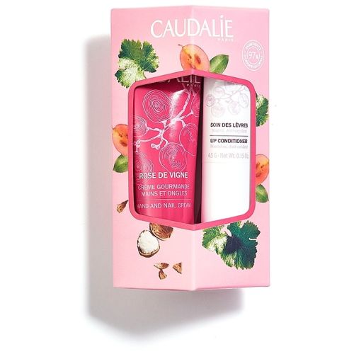 Набір Caudalie (Кодалі) LipHand Duo Rose de Vigne (Крем для рук Rose des Vignes 30 мл + Кондиціонер для губ зволожуючий 4,5 г) в аптеці - фото №1 Набір Caudalie (Кодалі) LipHand Duo Rose de Vigne (Крем для рук Rose des Vignes 30 мл + Кондиціонер для губ зволожуючий 4,5 г) в аптеці