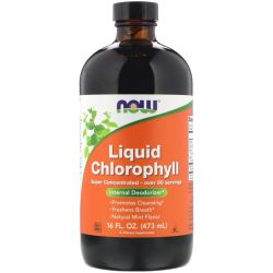 Now (НАУ) Foods Liquid Chlorophyll (Хлорофіл рідкий) mint 473 мл в місті Запоріжжя : ціни, характеристика. 