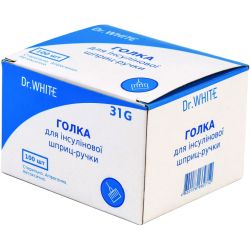 Голка Dr.White для інсулінової шприц-ручки 0,25х5 мм 31G в місті Одеса : ціни, характеристика. 