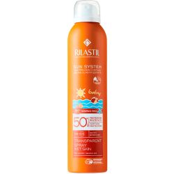 Спрей Rilastil (Ріластіл) сонцезахисний прозорий для дітей із SPF 50+, 200 мл в місті Чернігів : ціни, характеристика. 