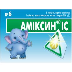 Аміксин ІС 0,06 г таблетки №6 в місті Кривий Ріг : ціни, характеристика. 