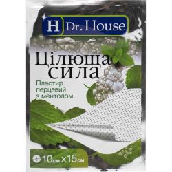 Пластырь H Dr. House Целебная сила обезболивающий с ментолом 10х15 см в городе Запорожье : цены, характеристики. 