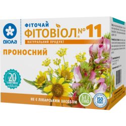 Фиточай №11 Фитовиол слабительный 1,5 г фильтр-пакеты №20 в интернет-аптеке