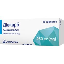 Диакарб 250 мг таблетки №30  фото