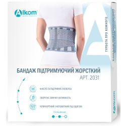 Бандаж Алком підтримуючий корсет чорний 2031 (р.4) в місті Львів : ціни, характеристика. 