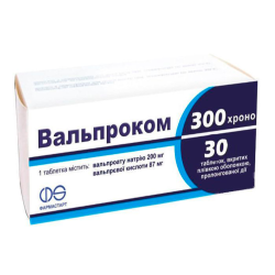 Вальпроком Хроно 300 мг таблетки №30 в городе Львов : цены, характеристики. 