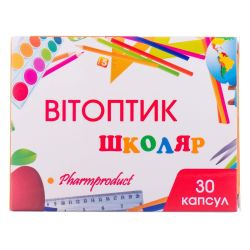 Витоптик Школьник 450 мг капсулы №30 в городе Кривой Рог : цены, характеристики. 
