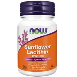 Now (Нау) Foods Sunflower Lecithin (Лецитин подсолнечный) 1200 мг капсулы №30 фото