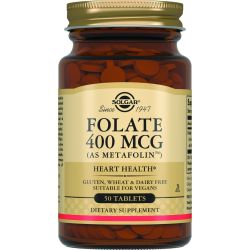 Solgar (Солгар) Folate Metafolin (Фолат Метафолин) 400 мкг таблетки №50 в Днепре : цены, характеристики. 