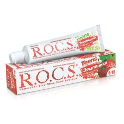 Зубна паста дитяча R.O.C.S. Teens Суниця 74 г ціна