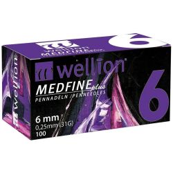 Голки для шприц-ручок Wellion Medfine plus одноразові стерильні, 31G (0,25 х 6 мм) №100 в місті Одеса : ціни, характеристика. 