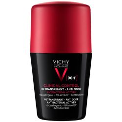 Антиперспірант Vichy (Віши) Клінікал контроль кульковий для чоловіків проти надмірного потовиділення та запаху 96 годин захисту 50 мл в Дніпрі : ціни, характеристика. - фото №1 Антиперспірант Vichy (Віши) Клінікал контроль кульковий для чоловіків проти надмірного потовиділення та запаху 96 годин захисту 50 мл в Дніпрі : ціни, характеристика.