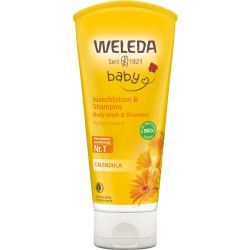 Шампунь-гель Weleda (Веледа) Календула детский для волос и тела 200 мл в аптеке